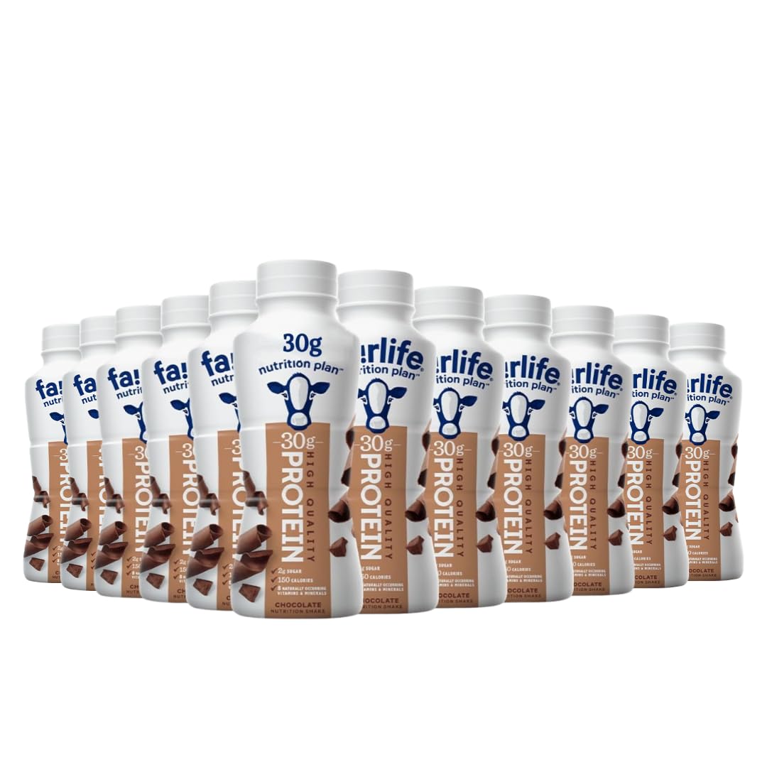 Protein Shake - Nutrition Plan - Chocolate - 30g protein (12 Pack)