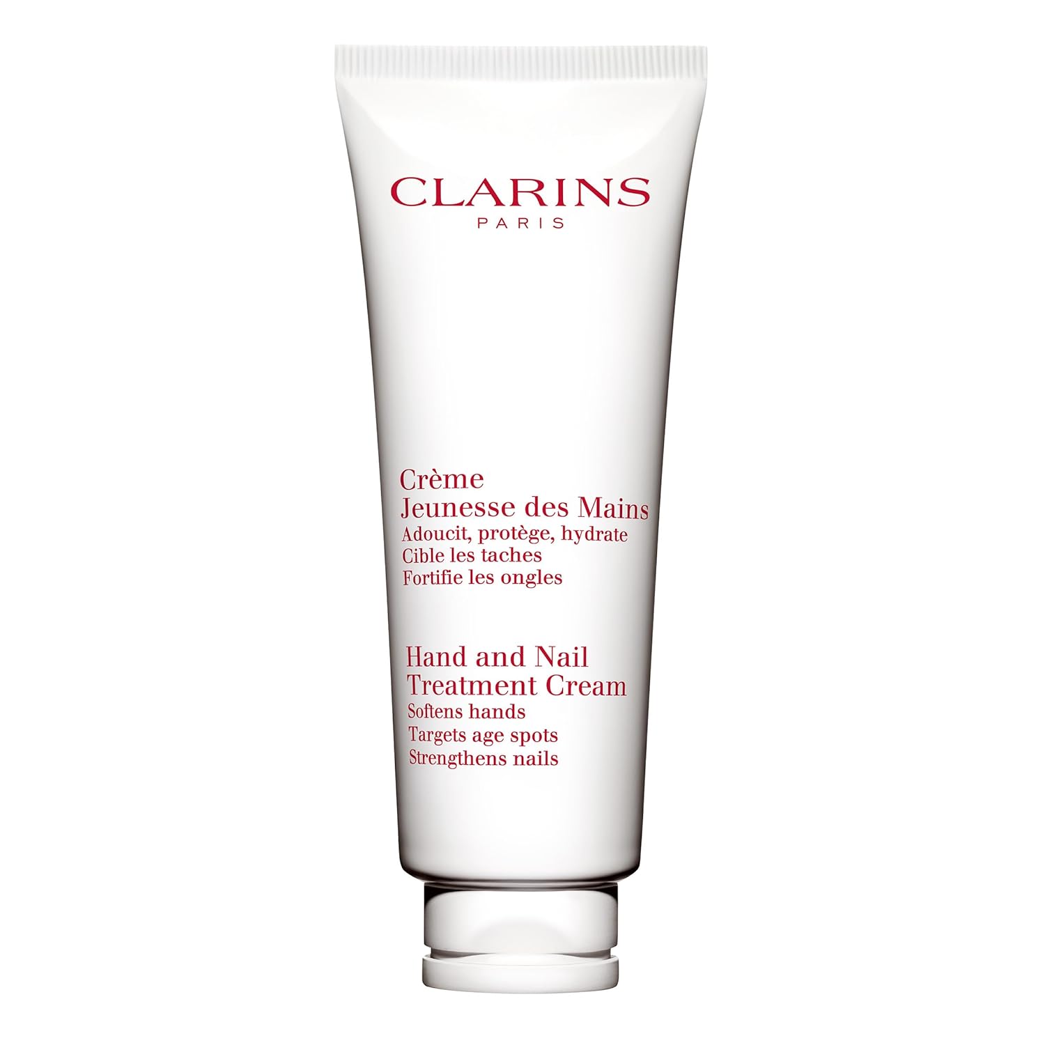Clarins Hand and Nail Treatment Cream | Award-Winning | Softens, Nourishes and Shields Skin | Strengthens Nails and Conditions Cuticles | Natural Plant Extracts, Including Shea Butter