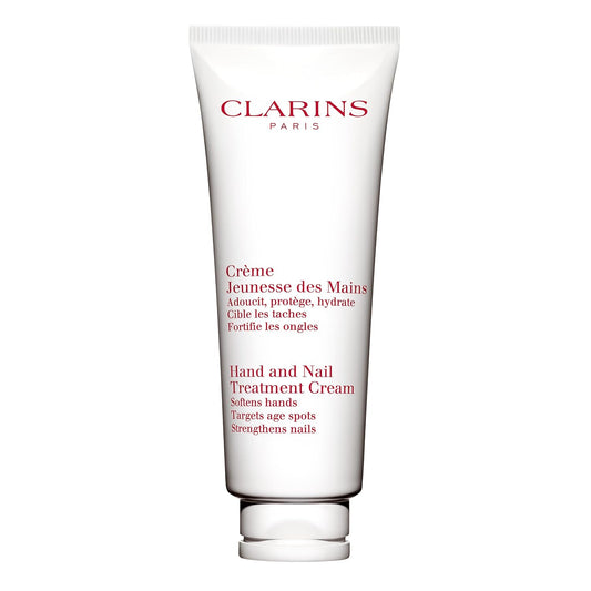 Clarins Hand and Nail Treatment Cream | Award-Winning | Softens, Nourishes and Shields Skin | Strengthens Nails and Conditions Cuticles | Natural Plant Extracts, Including Shea Butter