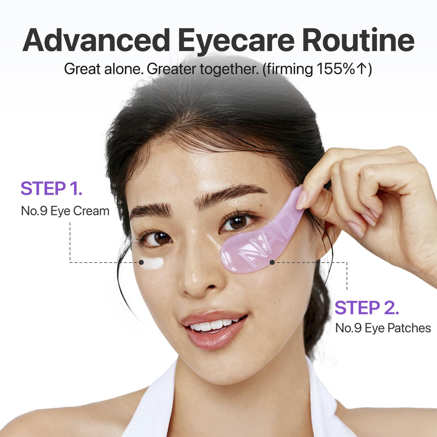numbuzin No.9 NAD+ Lifting & Wrinkle Care Set | NAD+ BIO Lifting-sil Essence + Retinol Volumetox Eye Cream | Firming, Reduce Wrinkles, Fine Lines | Peptides | Serum for Sagging, Aging, Dull Skin