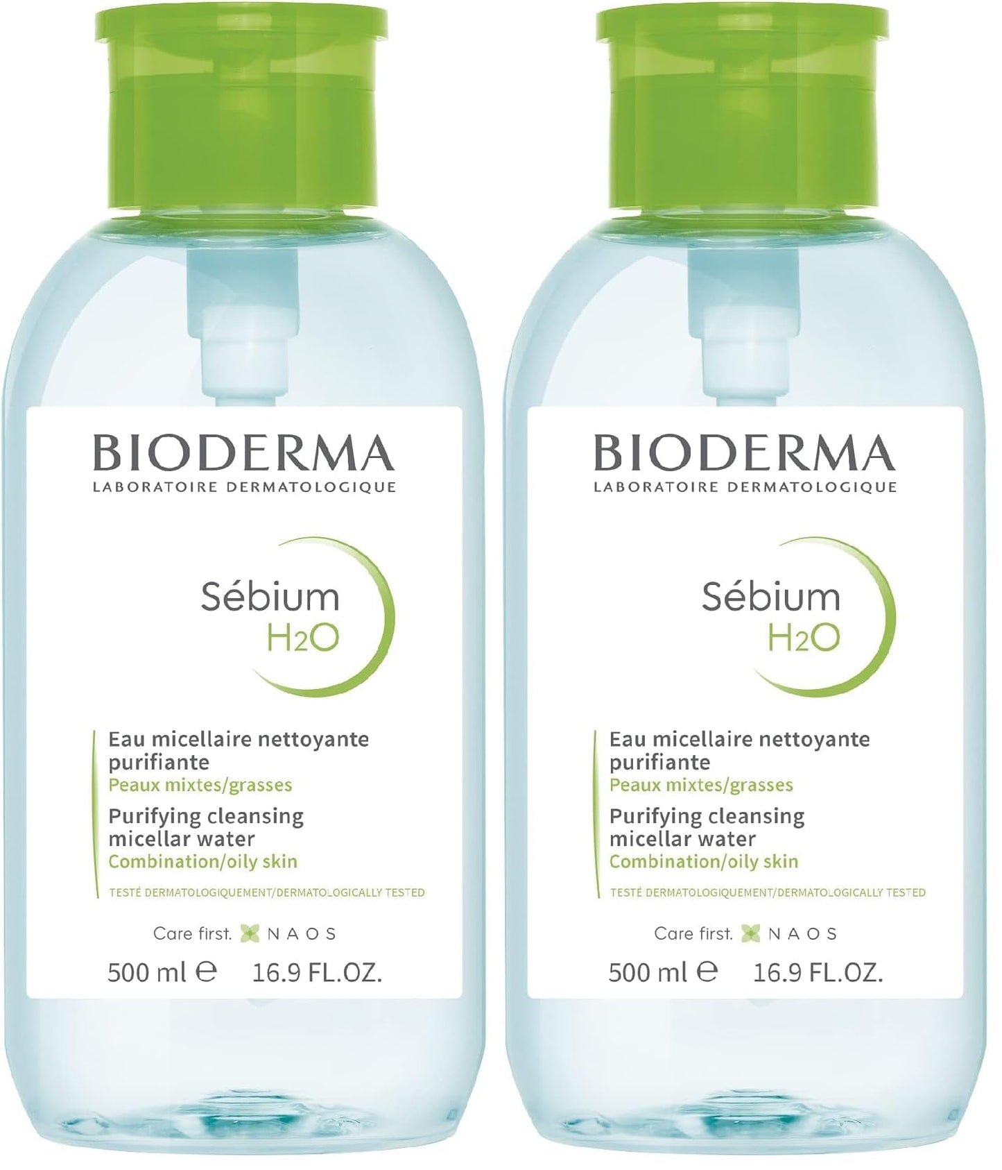 Bioderma - Sébium H2O - Micellar Water - Facial Cleanser and Makeup Remover - Face Cleanser for Combination to Oily Skin