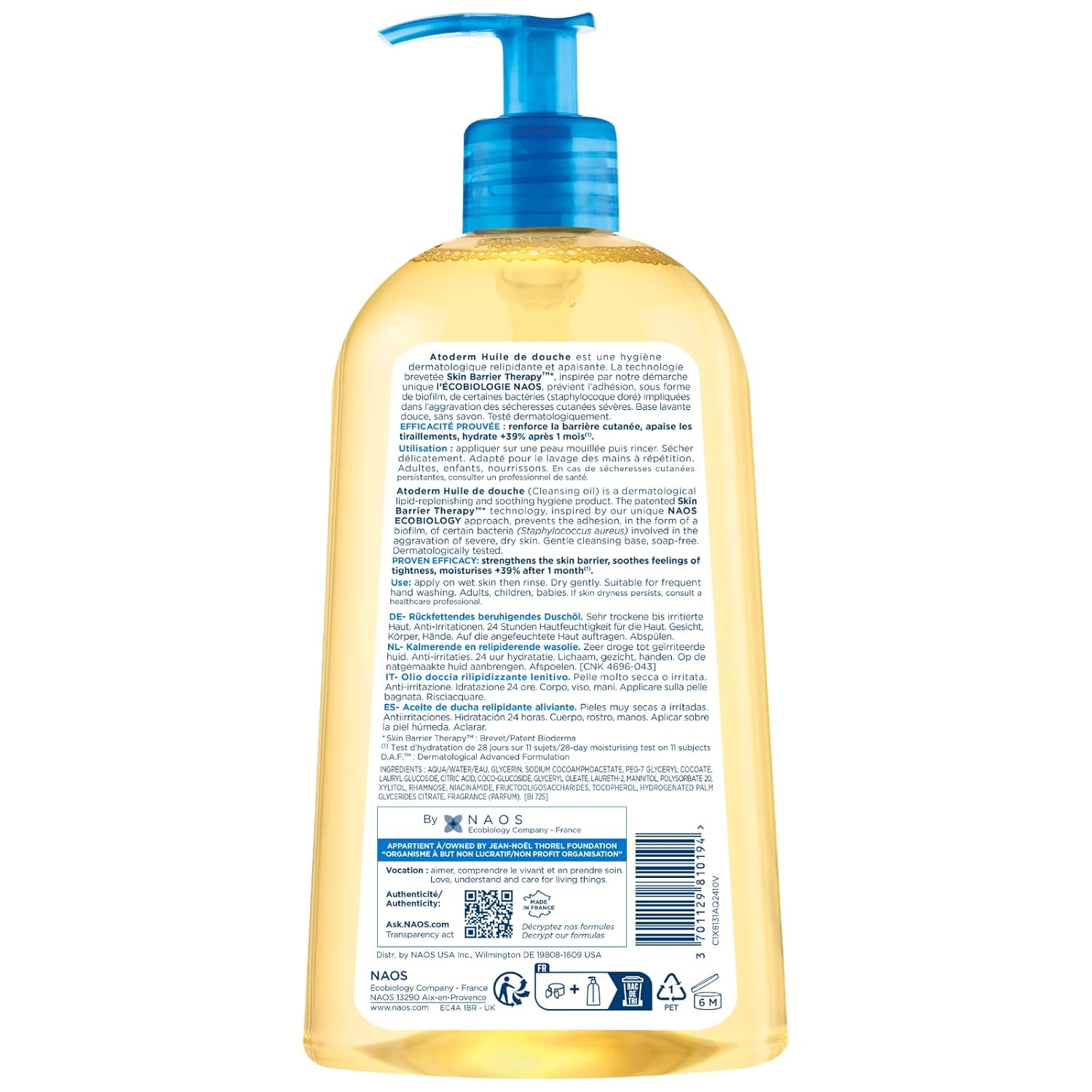 Bioderma Toderm Shower oil - Ultra-nourishing cleansing oil for dry to very dry skin