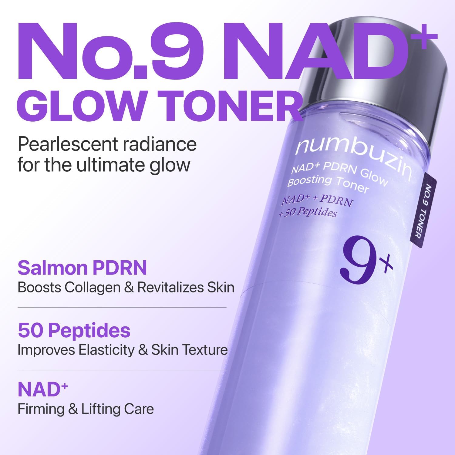 numbuzin No.9 Voluming Duo Set Korean Skin Care | Retinol, Peptides, Salmon PDRN, NAD | Firming, Dark Circles, Fine Lines, Elasticity